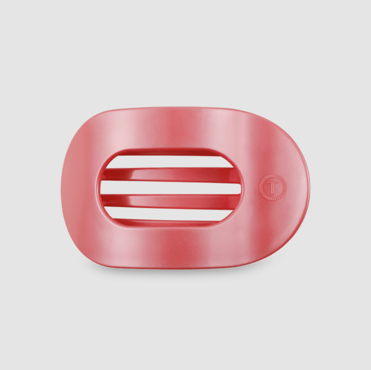 Teleties Flat Round Clip - Calming Coral