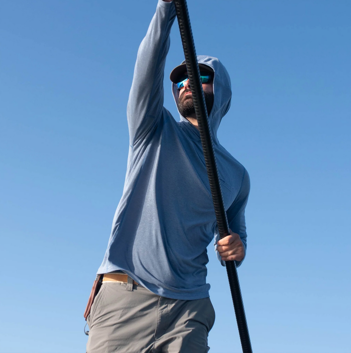 PONCHO Performance Hoodie - Slate Blue