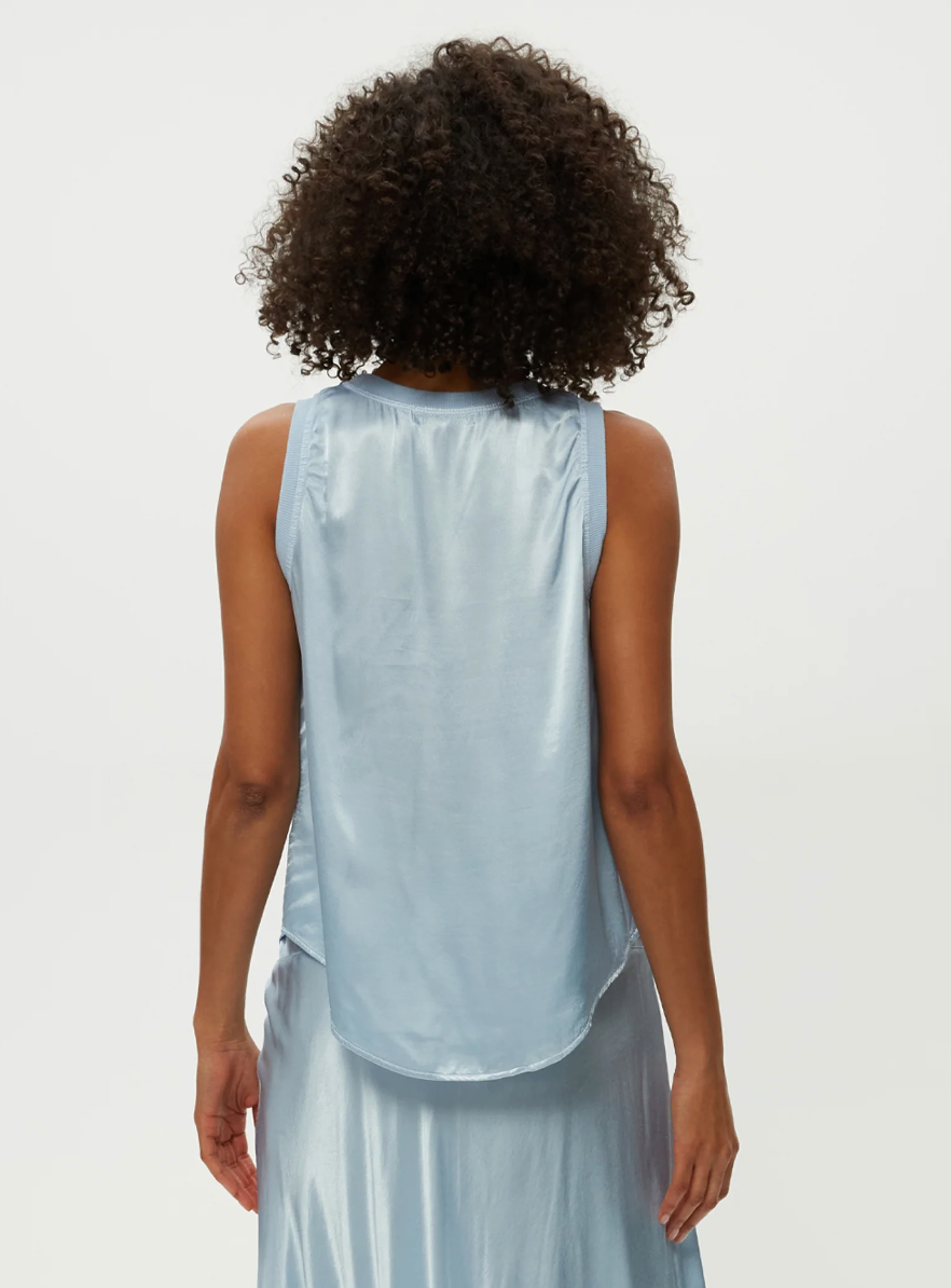 Michael Stars Shay Rib Binding Tank - Fountain