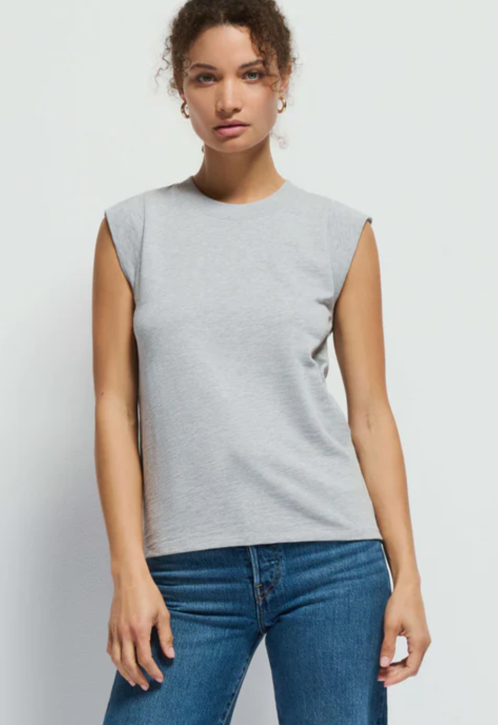 Nation Ltd. Patti Muscle Tank - Heather Grey