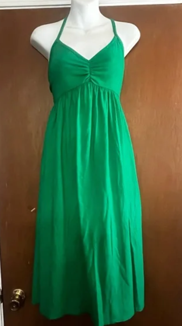Sundry Tie Back Dress - Verde