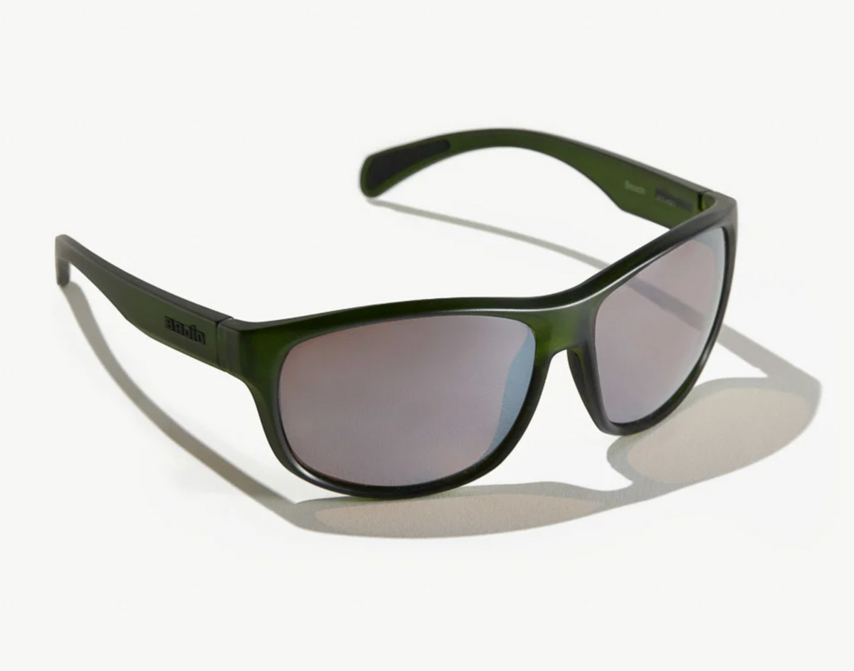 Bajio Scuch Sunglasses - Matte Green/Blue Lens