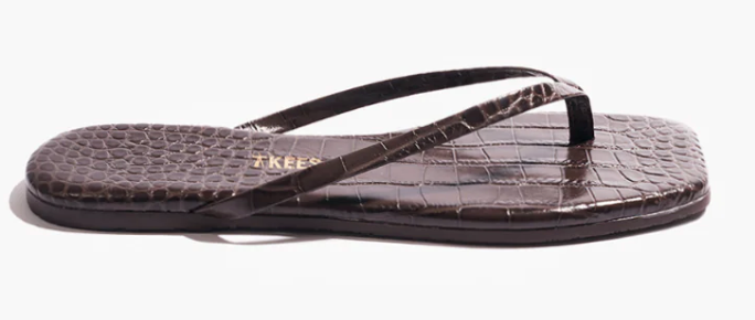 Tkees The Square Toe Lily - Carob Croc