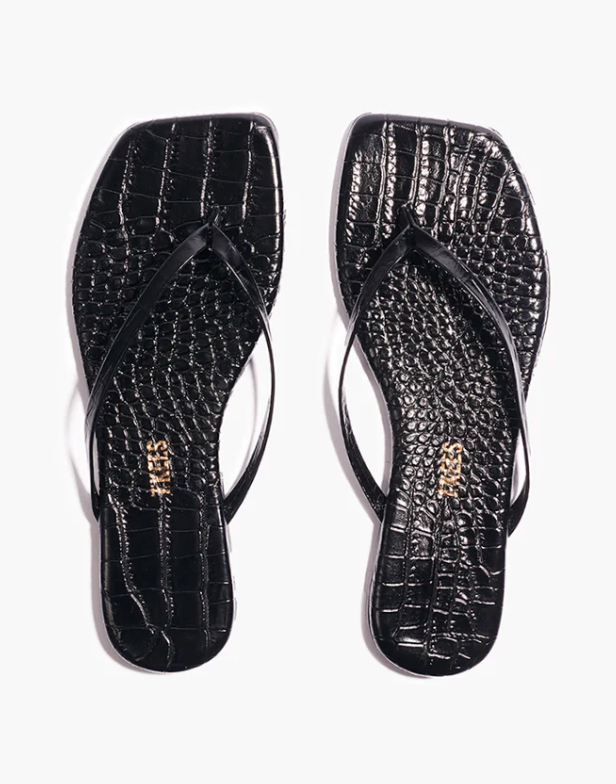 Tkees The Square Toe Lily - Sable Croc