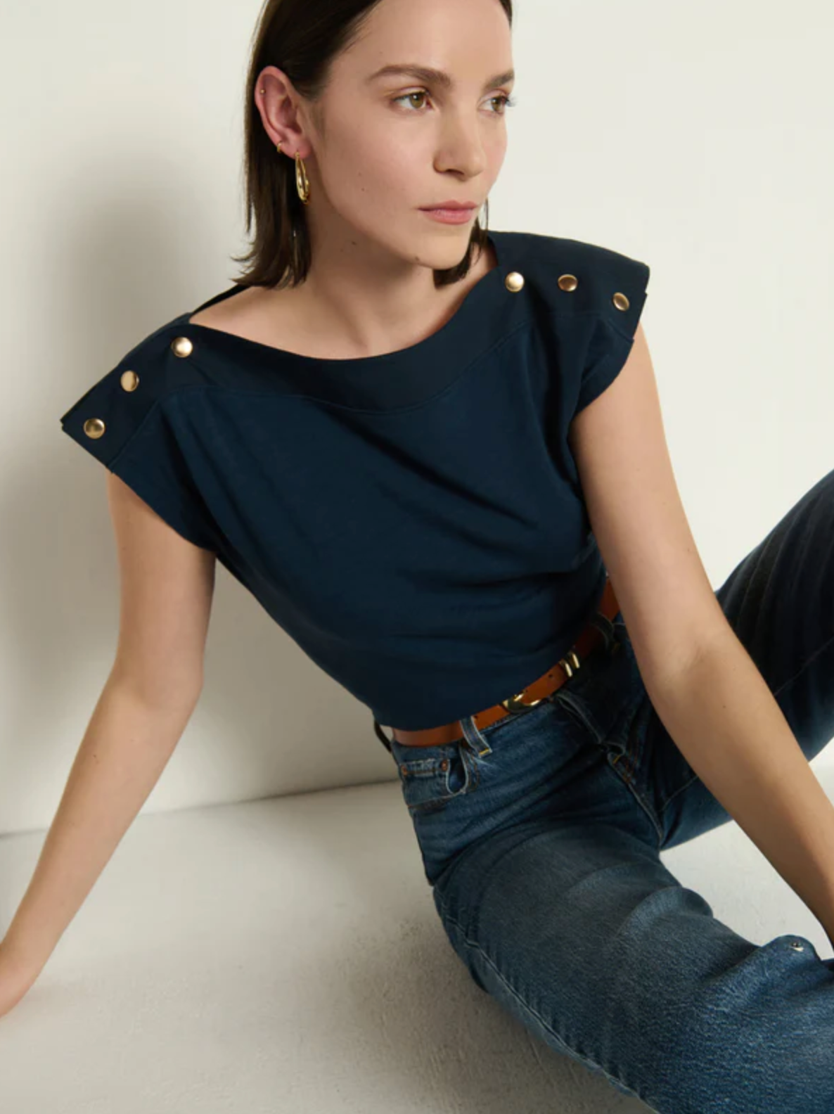 Nation Ltd. Brooks Boatneck Top - Night Sky