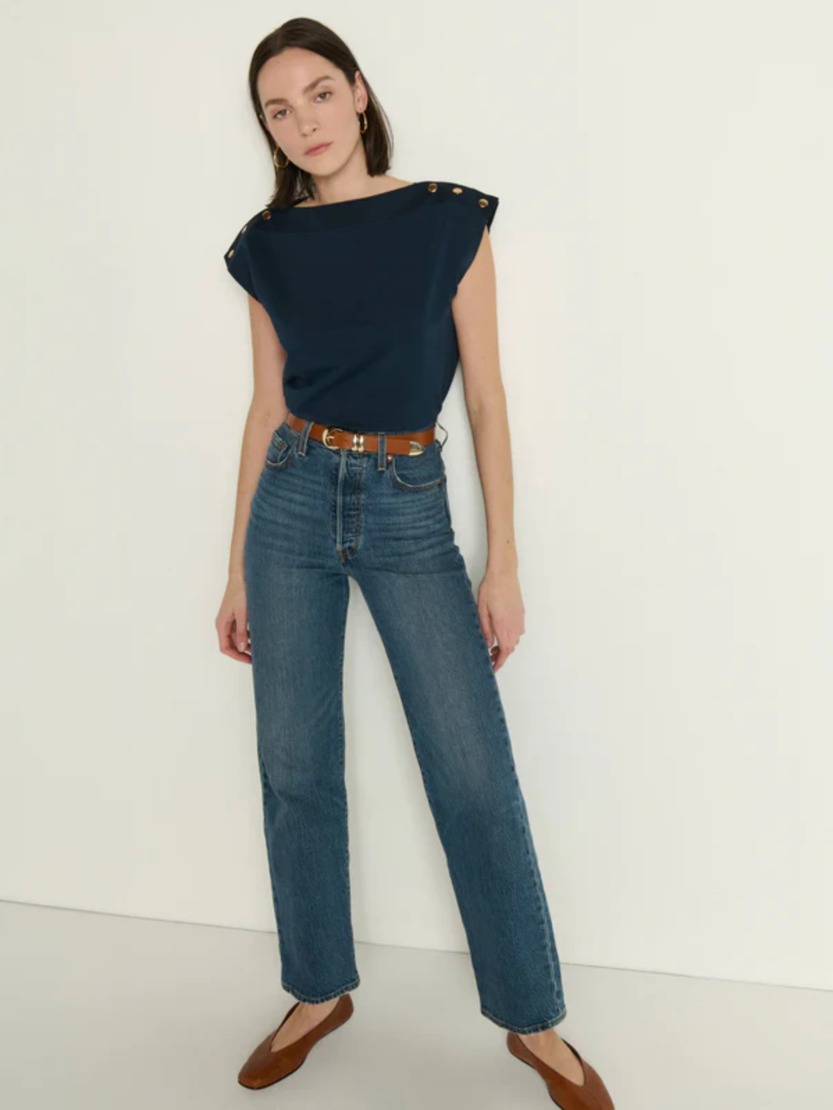 Nation Ltd. Brooks Boatneck Top - Night Sky