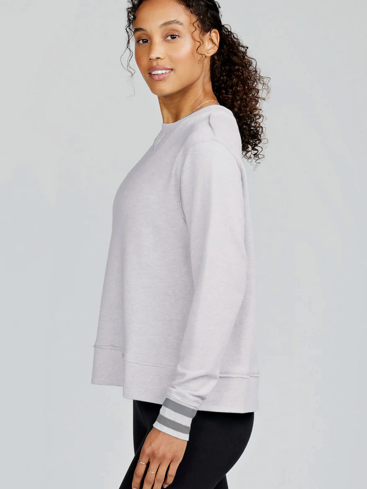 Tasc Clubhouse French Terry Sweatshirt - Light Heather Gray