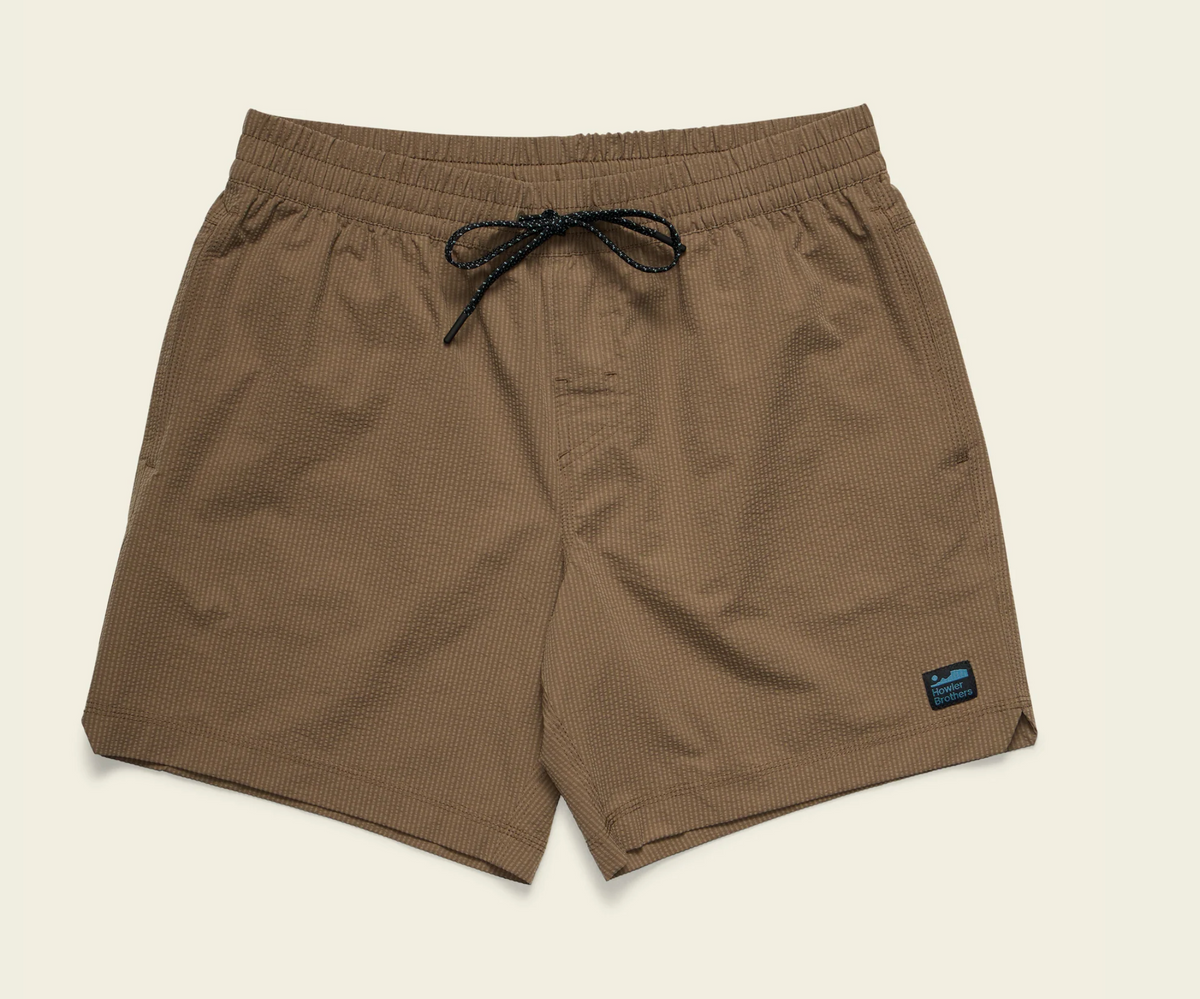 Howler Bros Salado Shorts - Seersucker: Morel