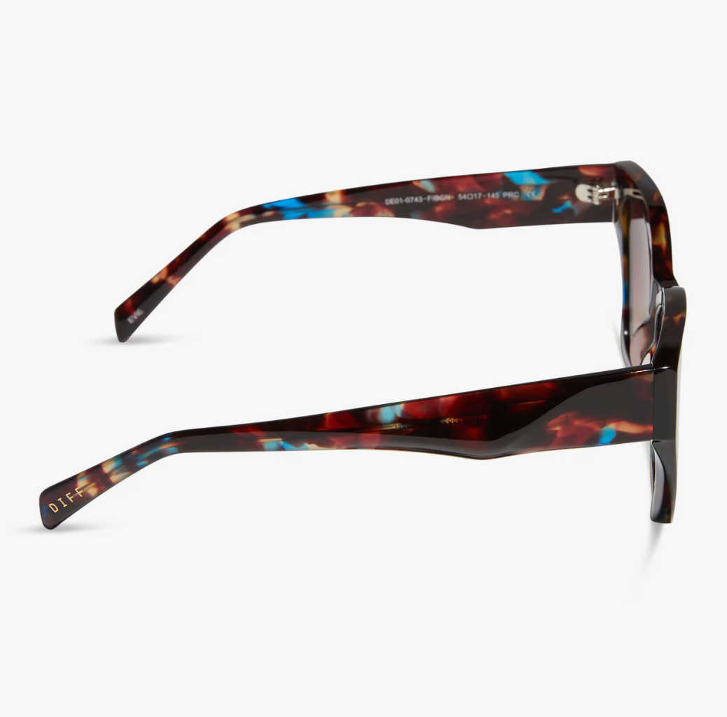 DIFF Eyewear Evie Confetti Tortoise + Brown Gradient