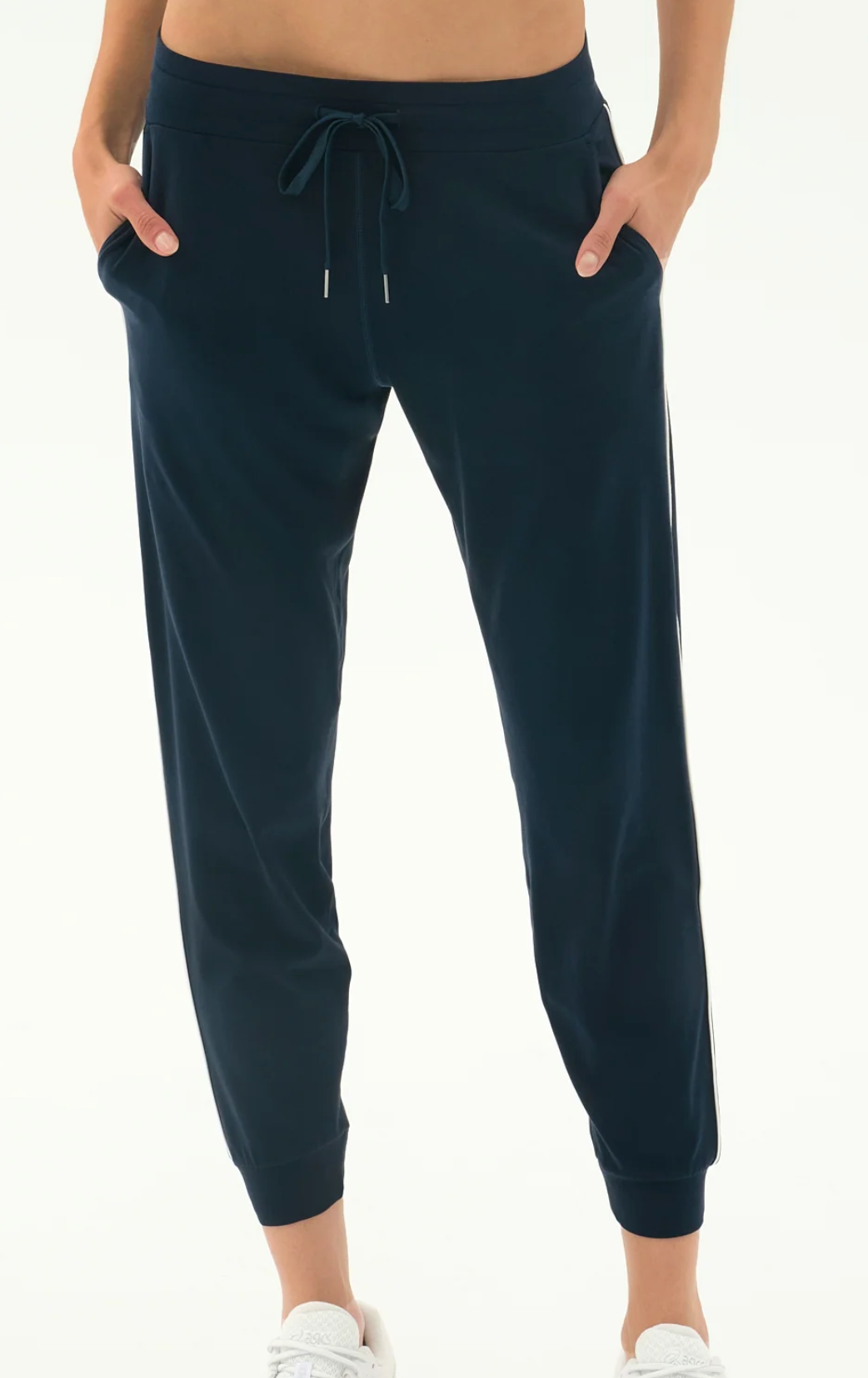 Splits 59 Airweight Jogger 7/8 w/ Piping - Indigo and White