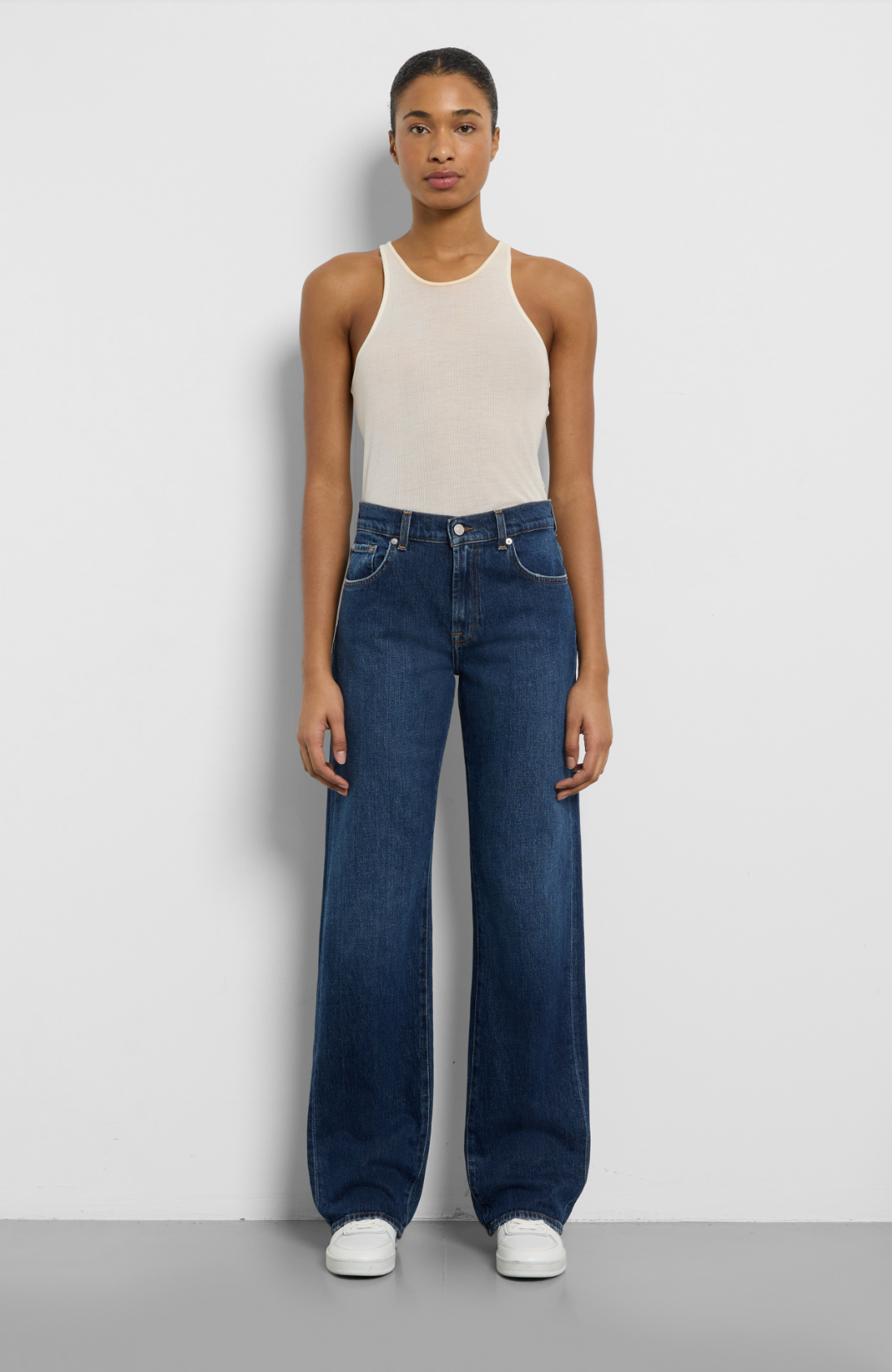 7 For All Mankind Tess Trouser - Radar