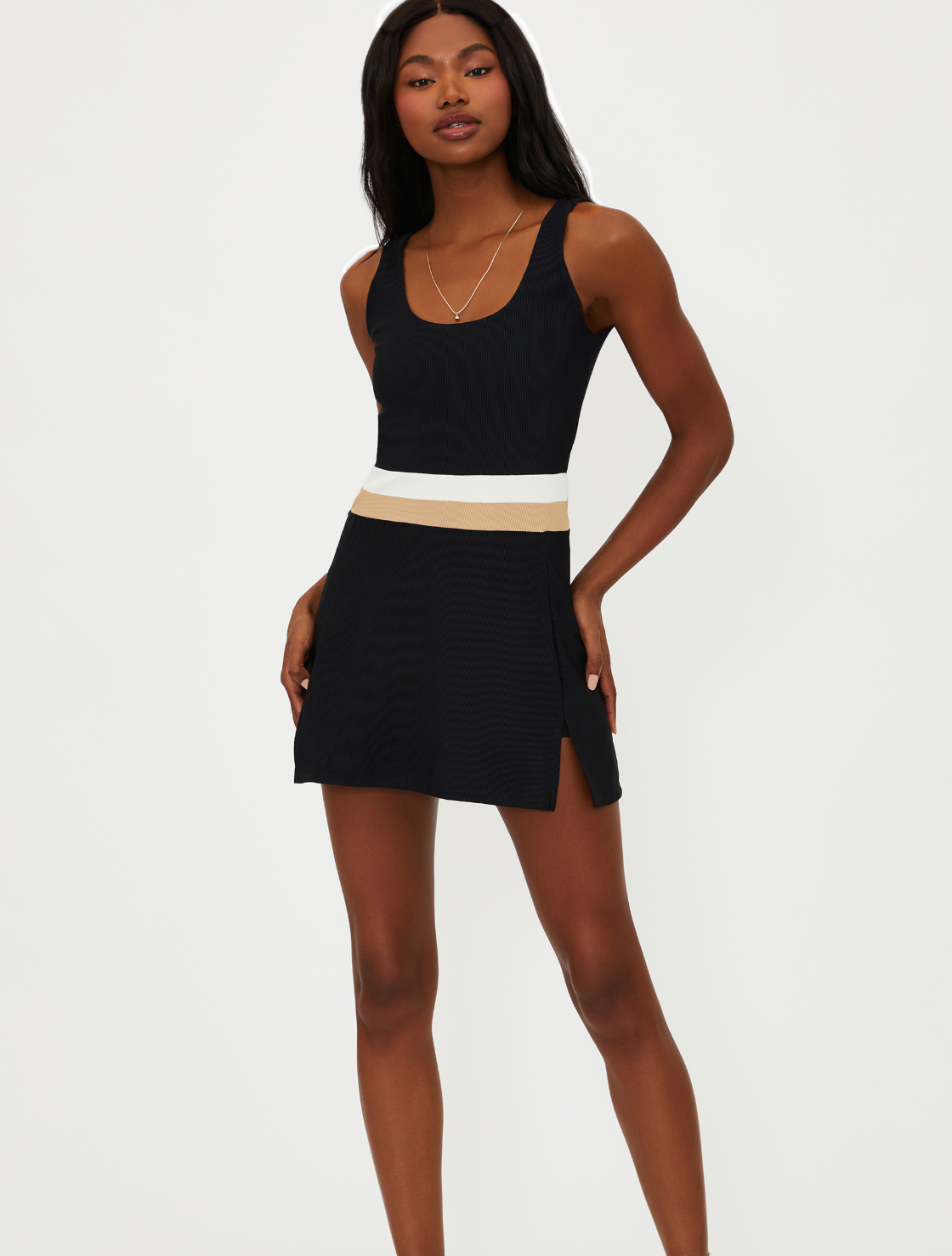 Beach Riot Remi Tennis Dress - Sandshell Colorblock