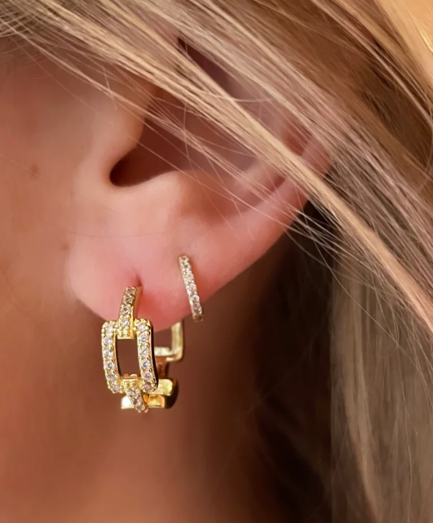 Nikki Smith Dion Chain Link Hoops