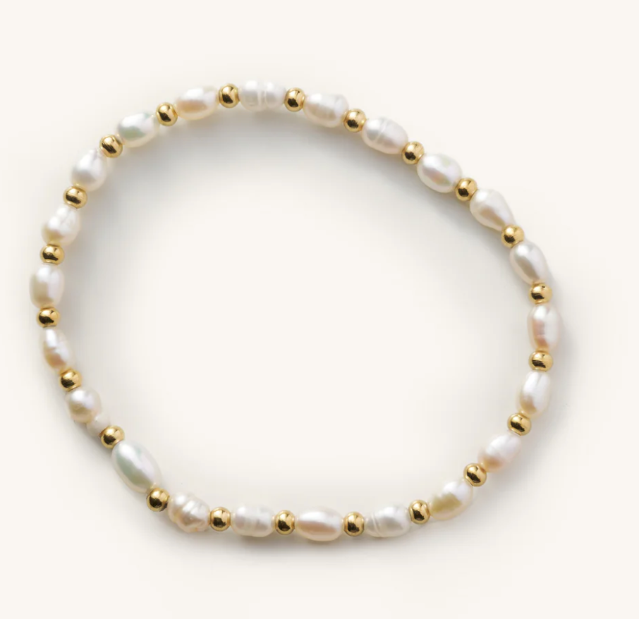 Nikki Smith Percy Pearl Bracelet