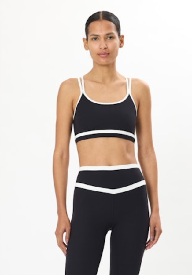 Splits 59 Eva Rigor Double Strap Bra - Black/White