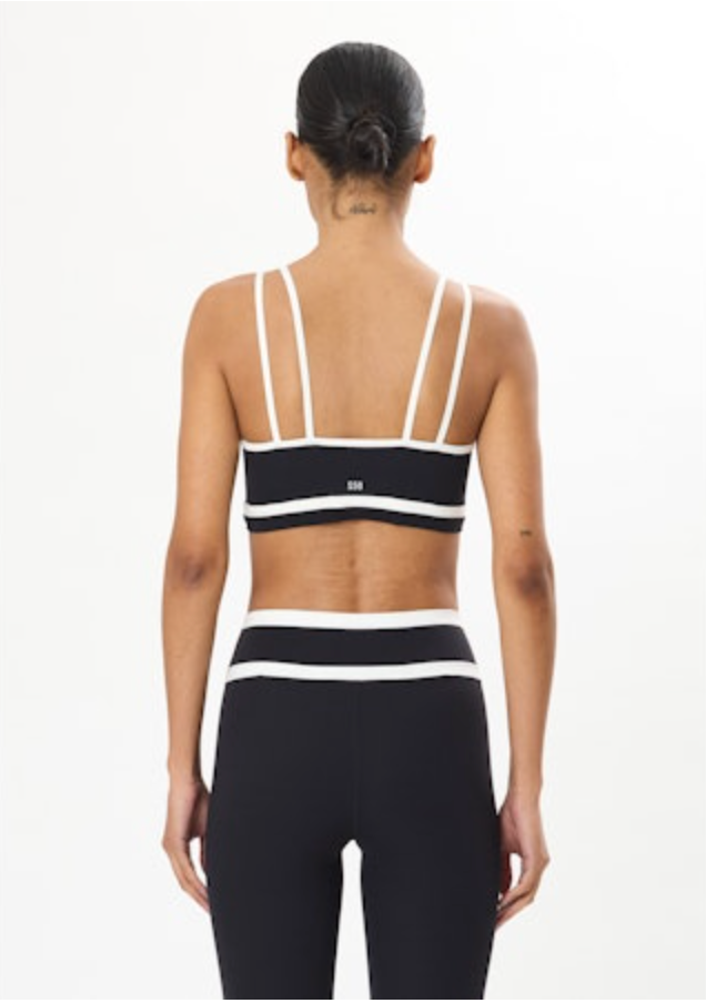 Splits 59 Eva Rigor Double Strap Bra - Black/White