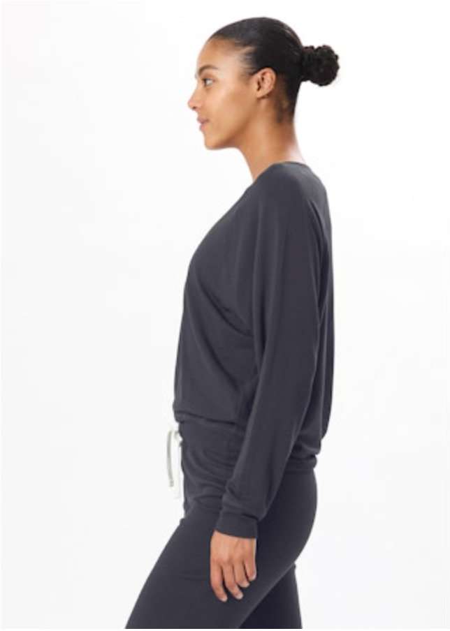 Splits 59 Bennie Fleece V-Neck Sweatshirt - Graphite