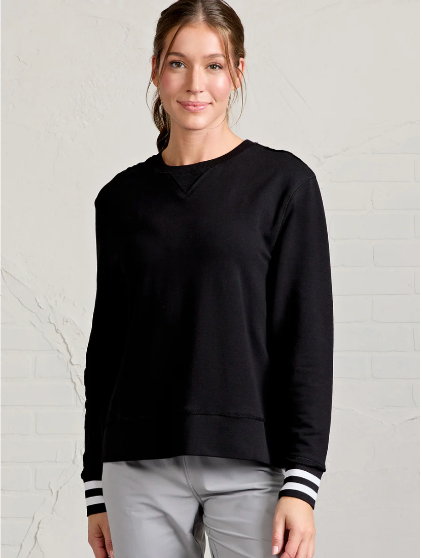 Tasc Clubhouse French Terry Sweatshirt - Black