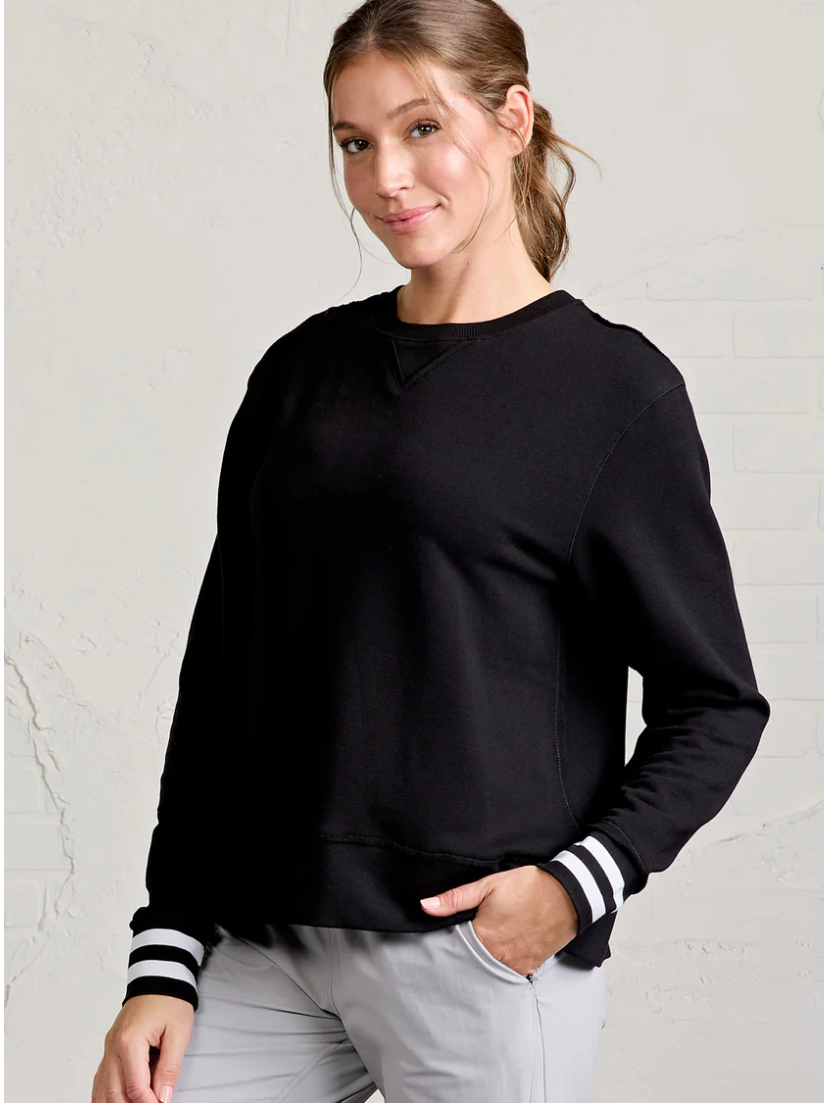 Tasc Clubhouse French Terry Sweatshirt - Black