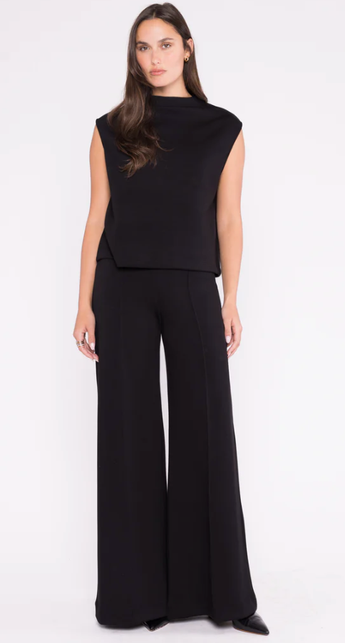 Ripley Rader Scuba Cowl Neck Top - Black