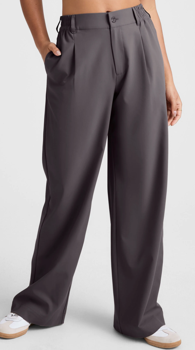 Beyond Yoga Status Wide Leg Trouser - Soft Umber