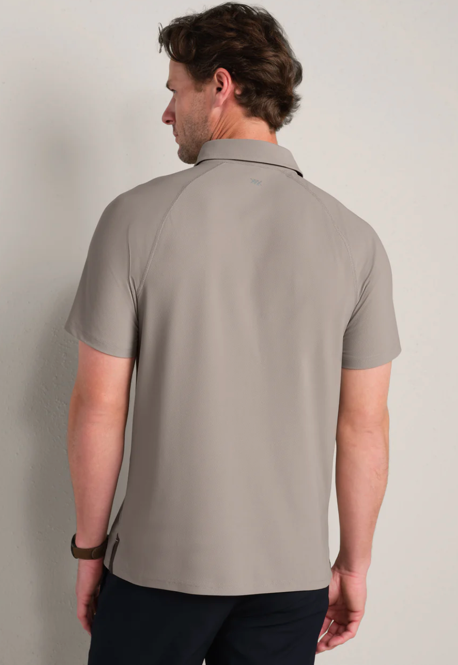 Rhone Apparel Regatta Pique Polo - Foggy Taupe