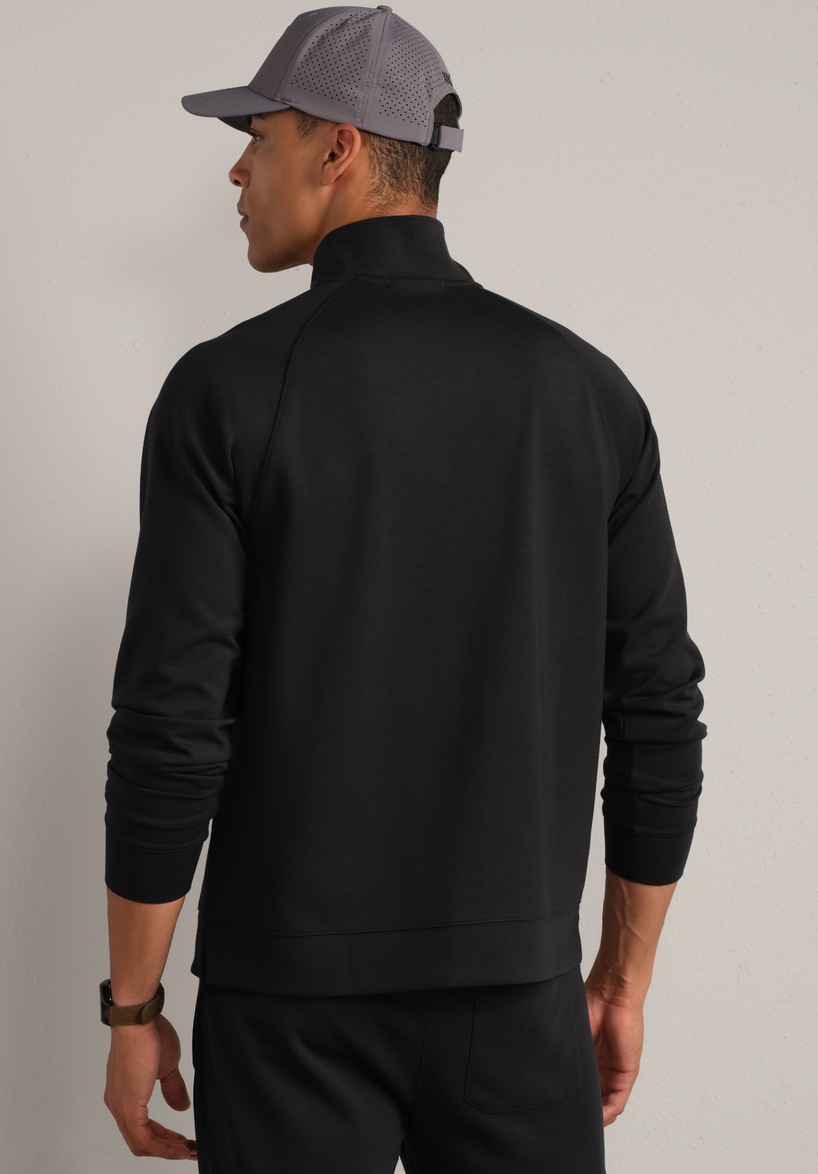 Rhone Apparel DreamState 1/4 Zip - Pure Black