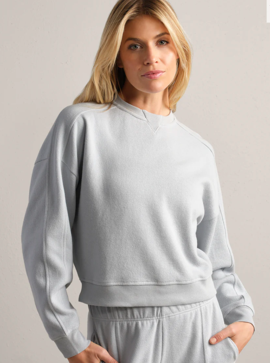 Rhone Apparel Signature Rib Crewneck - Blue Pearl
