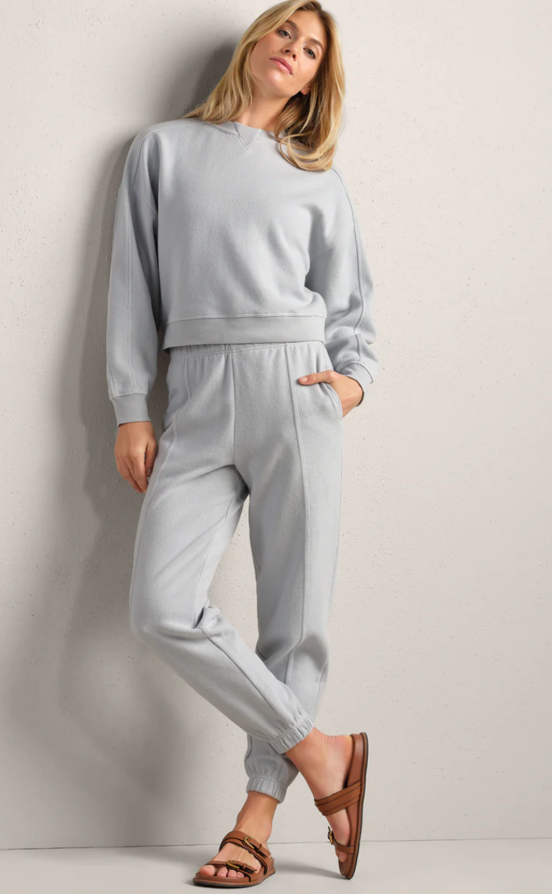 Rhone Apparel Signature Rib Crewneck - Blue Pearl