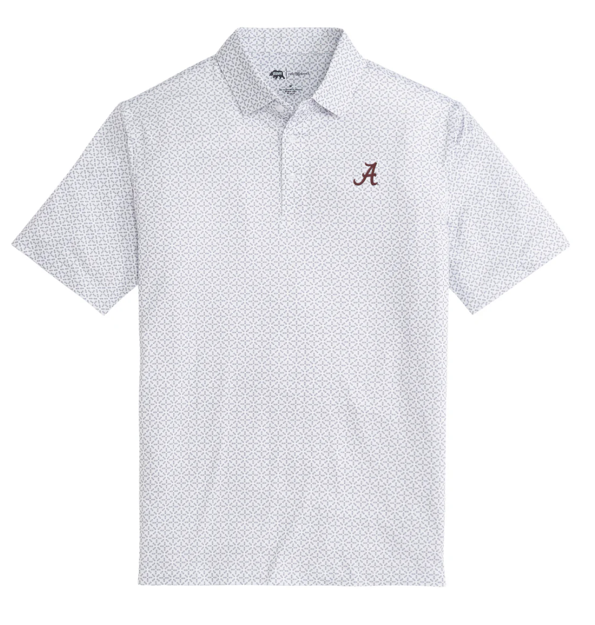 Onward Reserve Alabama Gameday Printed Performance Polo - White