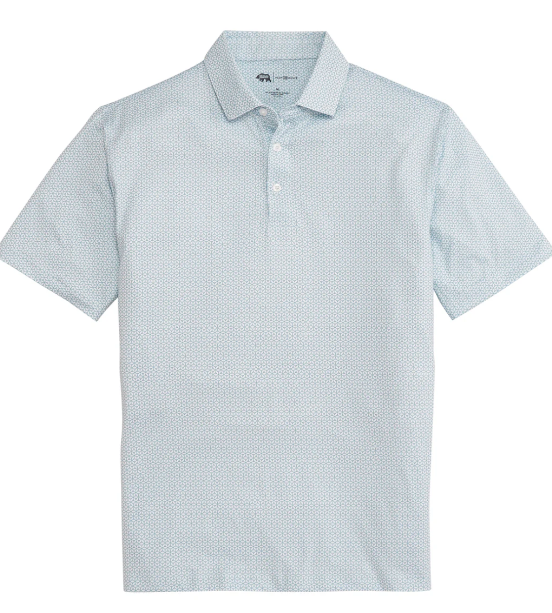 Onward Reserve Out of Office Printed Performance Polo - Mallard Green