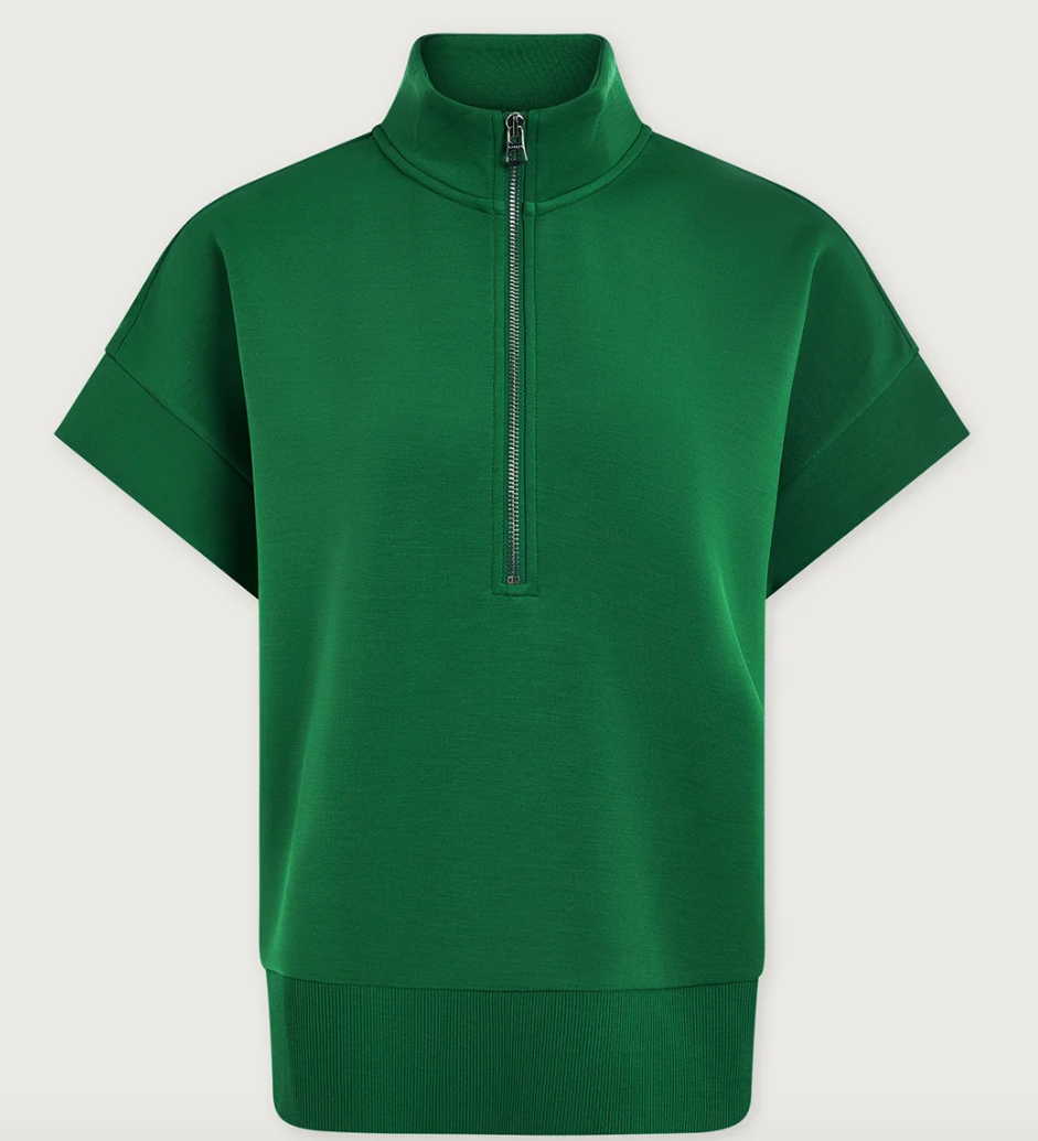 Varley Ritchie Short Sleeve Sweat - Verdant Green