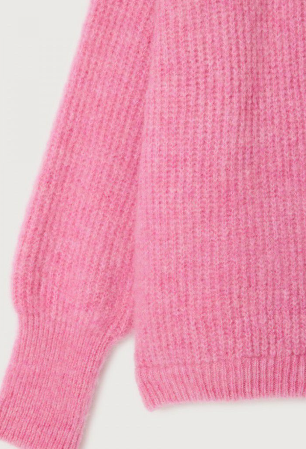 American Vintage East Cardigan - Bubble Pink Marled