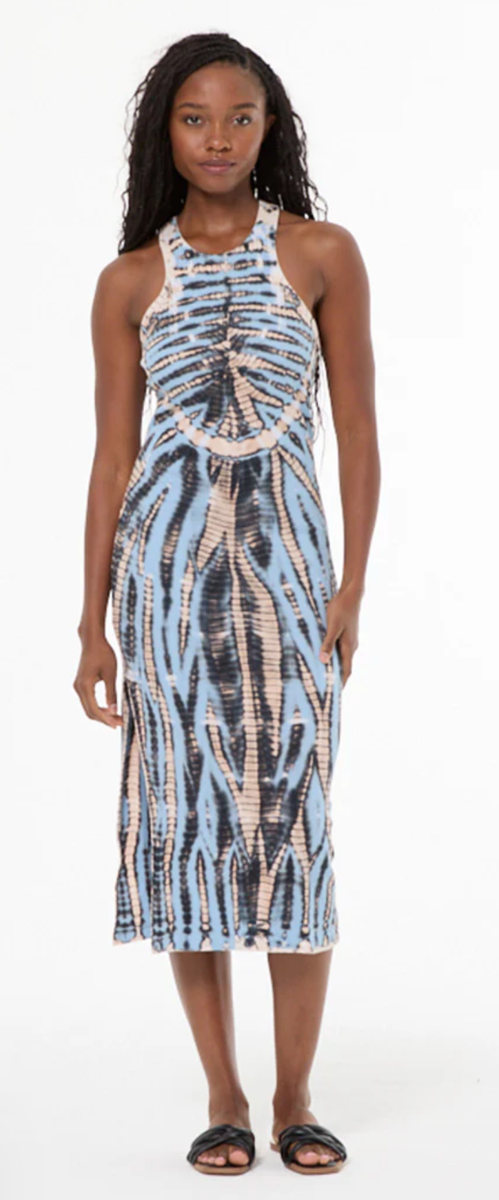 Young Fabulous &amp; Broke Iggy Rib Maxi Dress - Nexus Wash/Cyan