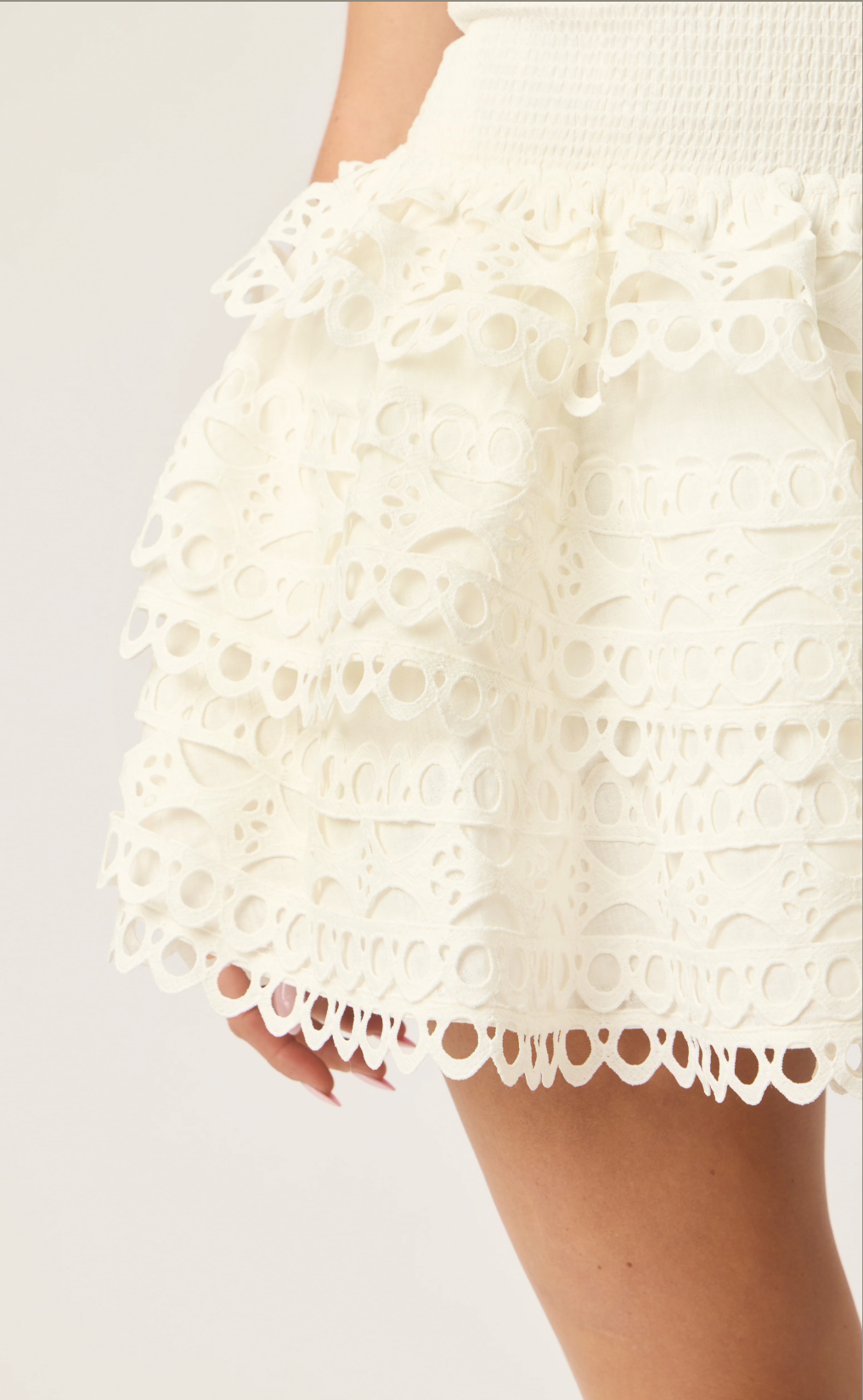 BTB Los Angeles Jessa Trim Dress - White