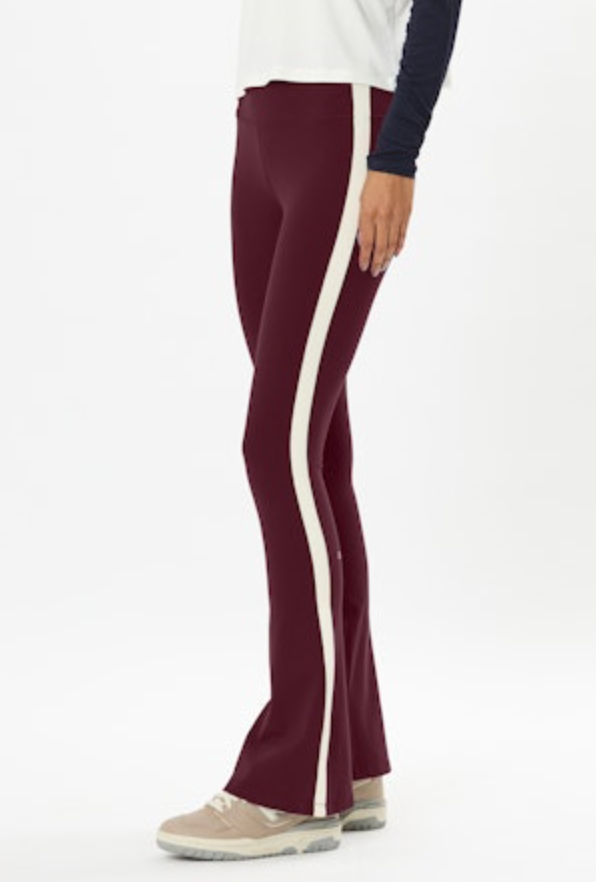 Splits 59 Raquel High Waist Flare 32&quot; - Dark Cherry/Creme