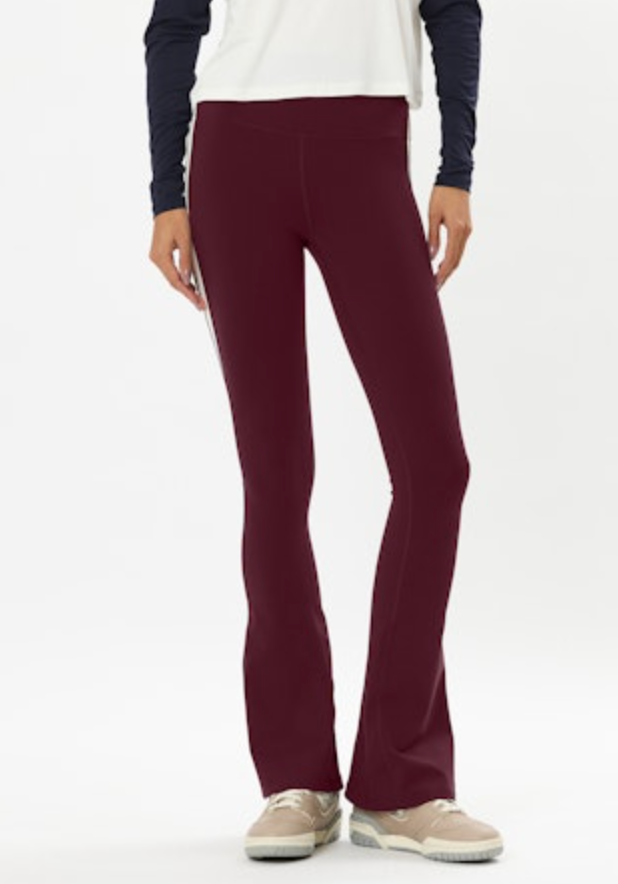 Splits 59 Raquel High Waist Flare 32&quot; - Dark Cherry/Creme