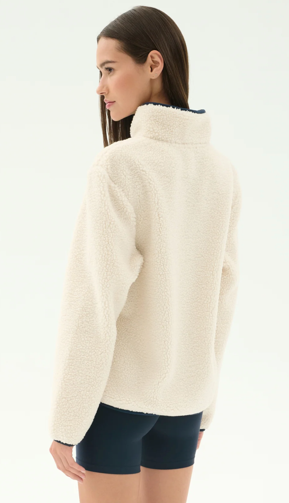 Splits 59 Harris Sherpa Jacket - Creme/Indigo