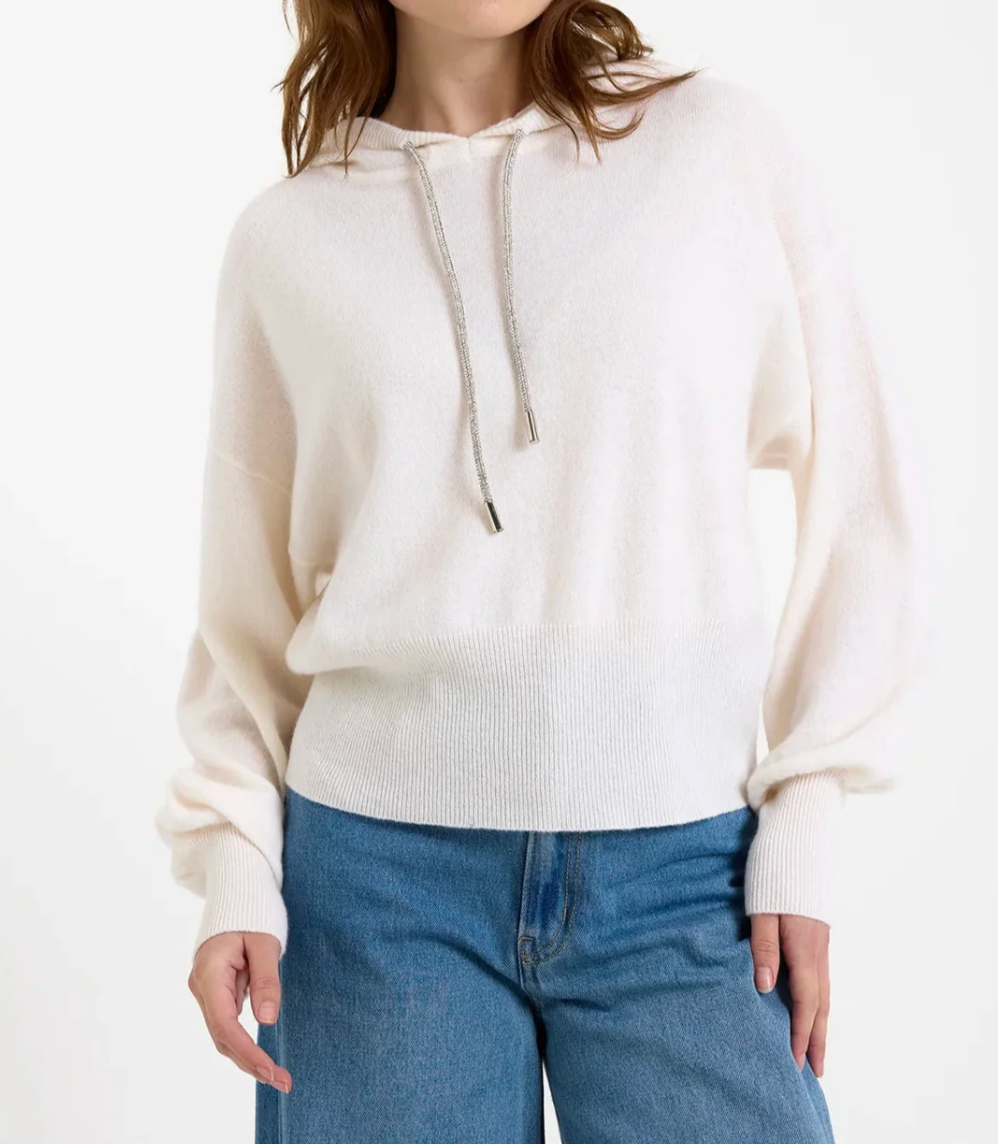 Brodie Hilary Hoodie - Organic White