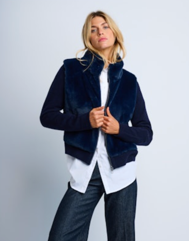 Lisa Todd The Teddy Jacket - Navy