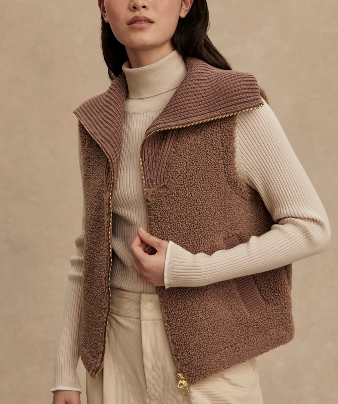 Varley Aspen Gilet - Ash Taupe
