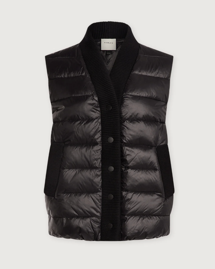Varley Colwyn Combo Boxy Gilet - Black