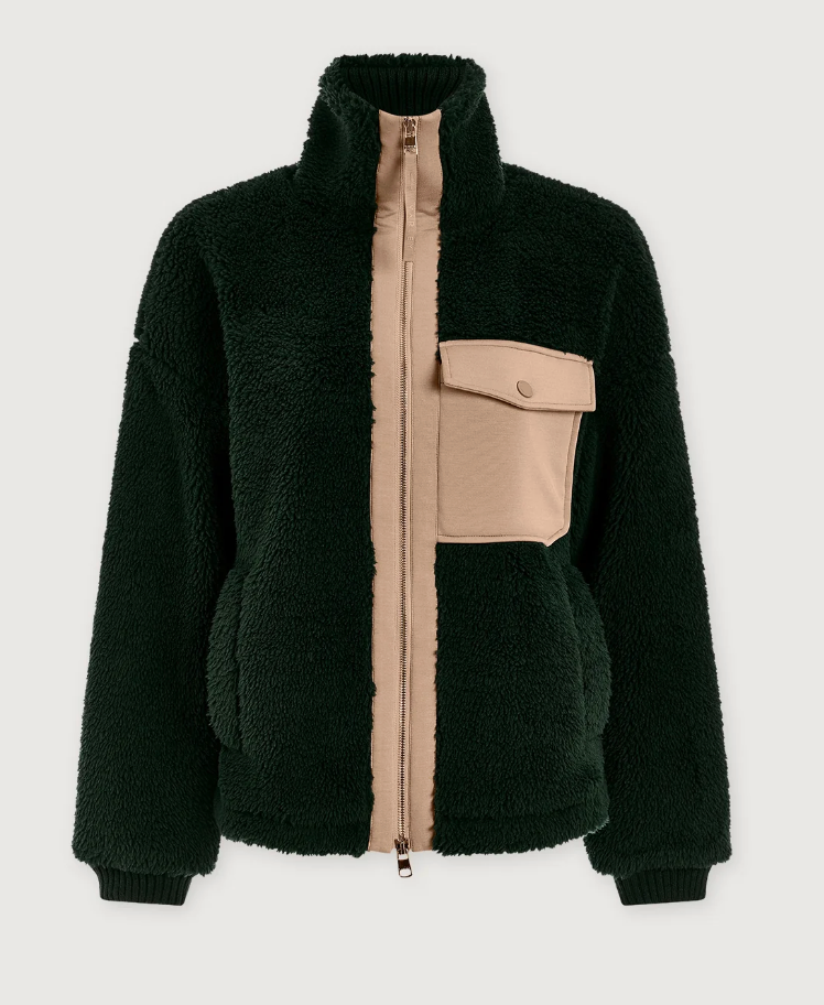 Varley Lowell Sherpa Jacket - Pine Grove