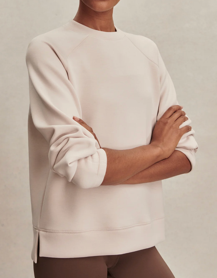 Varley Zosia Crew Neck Midlayer - Silver Grey
