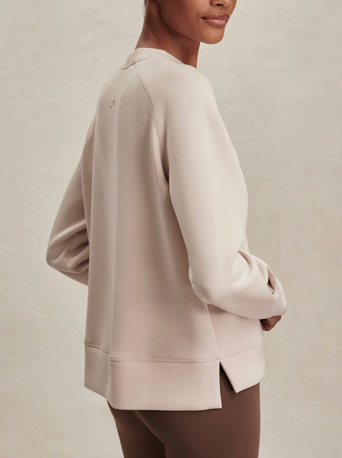 Varley Zosia Crew Neck Midlayer - Silver Grey