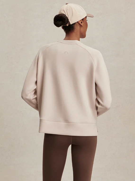 Varley Zosia Crew Neck Midlayer - Silver Grey