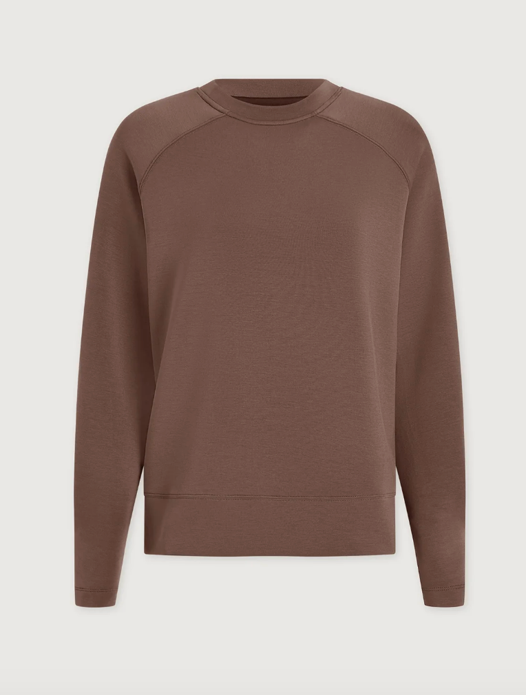 Varley Zosia Crew Neck Midlayer - Coffee Quartz