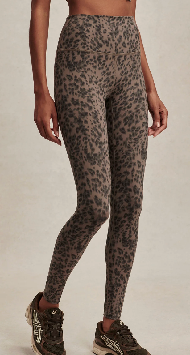 Varley FreeSoft High Rise Legging 25&quot; - Brown Contrast Cheetah