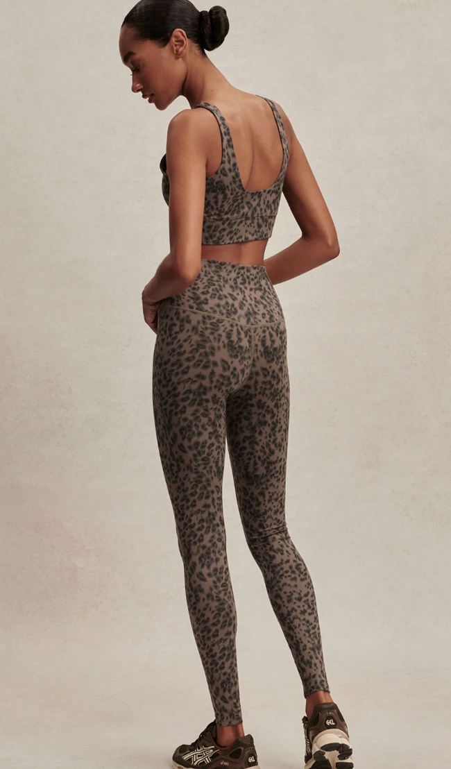Varley FreeSoft High Rise Legging 25&quot; - Brown Contrast Cheetah