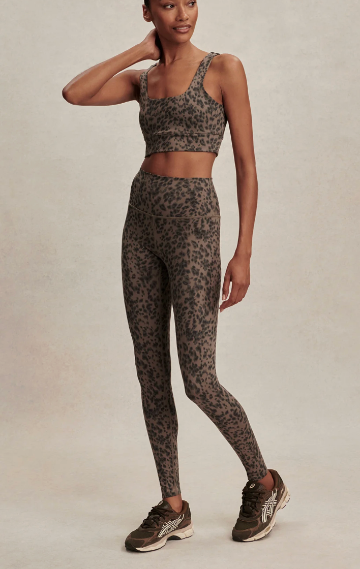 Varley FreeSoft Cori Bra - Brown Contrast Cheetah